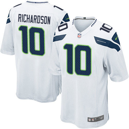 Men's Game Paul Richardson Nike Jersey White Road - #10 NFL Seattle Seahawks